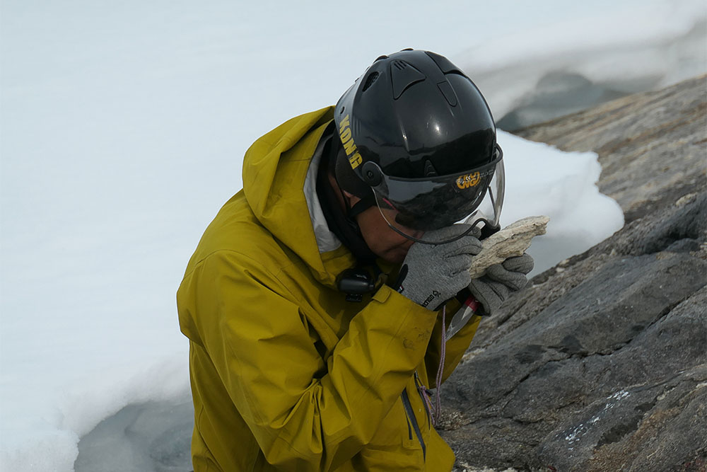 地質調査の様子
