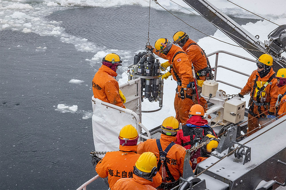 海洋調査の様子