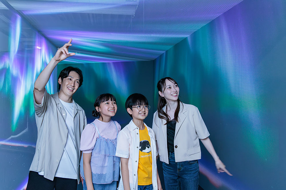 頭上いっぱいに広がるオーロラの光に包まれながら歩く、特別な“帰り道（イメージ画像）